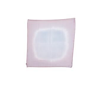 Vintage 90s Up & Up™ Orange White Ombre Nylon Square Scarf 29x30 Sheer
